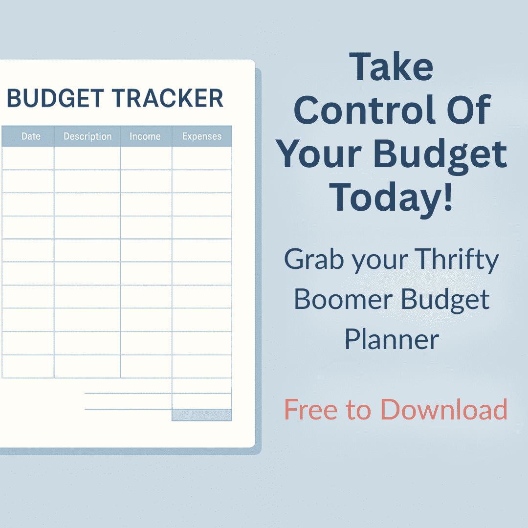 Free Thrifty Budget Planner printable to help track expenses