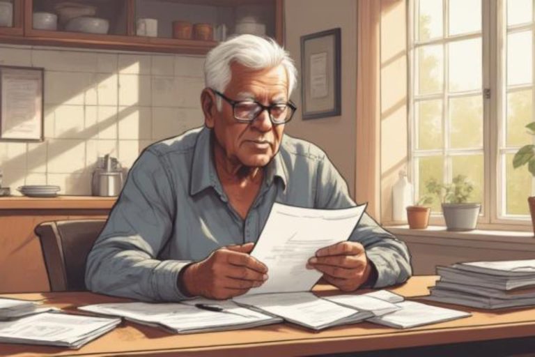 older male reviewing a tax season guide for boomers