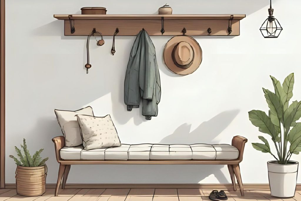 decluttered entryway