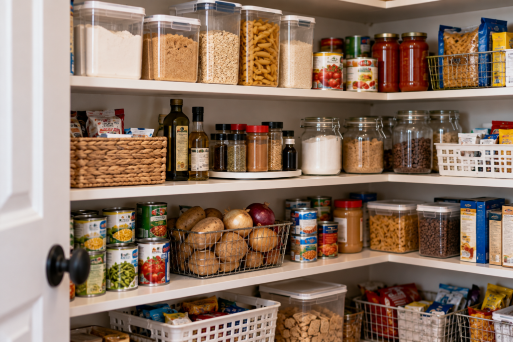 Sensibly organized pantry
